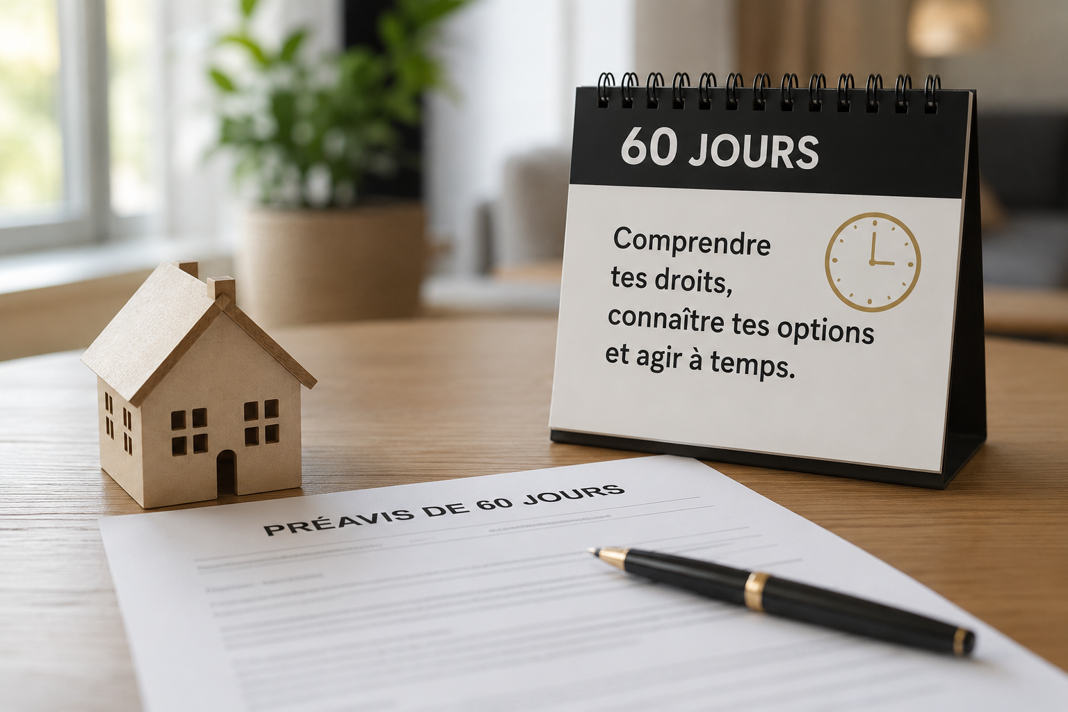 Préavis de 60 jours : document hypothécaire, maison et conseils pour éviter la saisie.