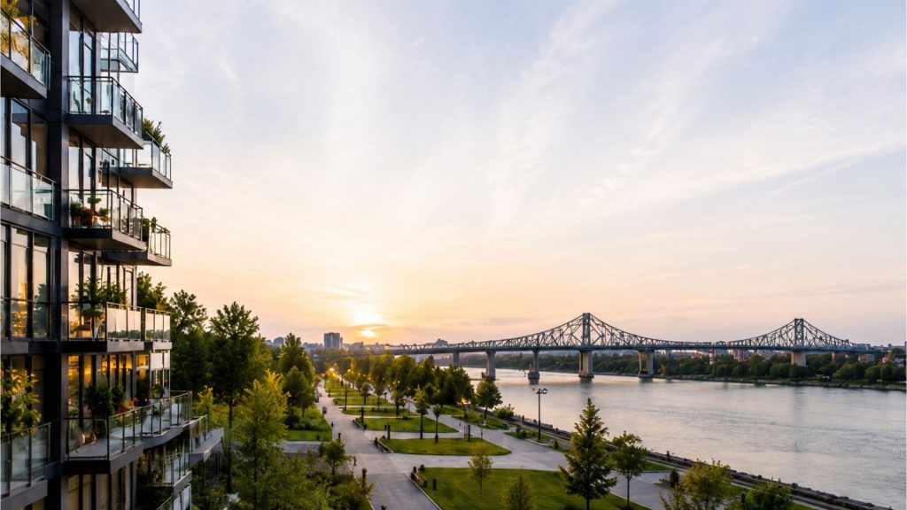 Courtier immobilier à Longueuil – Vue du centre-ville de Longueuil avec Sonia Rose RE/MAX